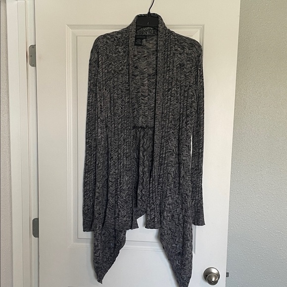 Calvin Klein Jeans Charcoal Open Front Cardigan NWOT - Picture 1 of 3